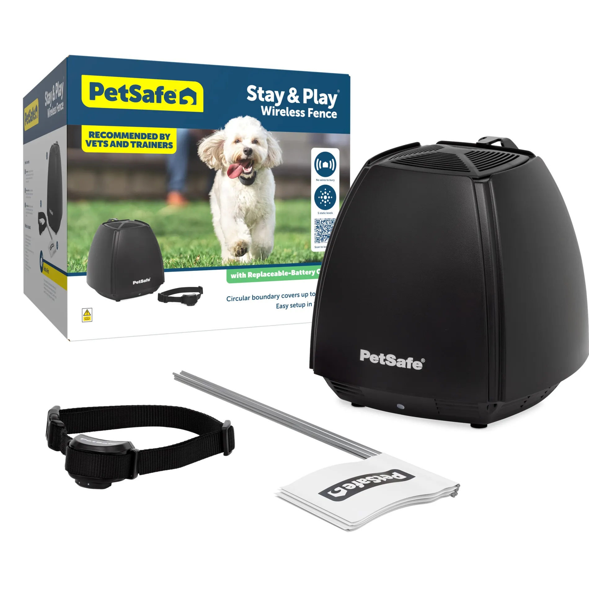 Stay & Play® Wireless Fence with Replaceable Battery Collar-PetSafe Sale